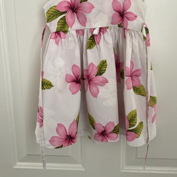 Pacific Legend Girls Hawaiian Pink Floral Sundress. Size 3-4. Made in Hawaii USA - Picture 7 of 11